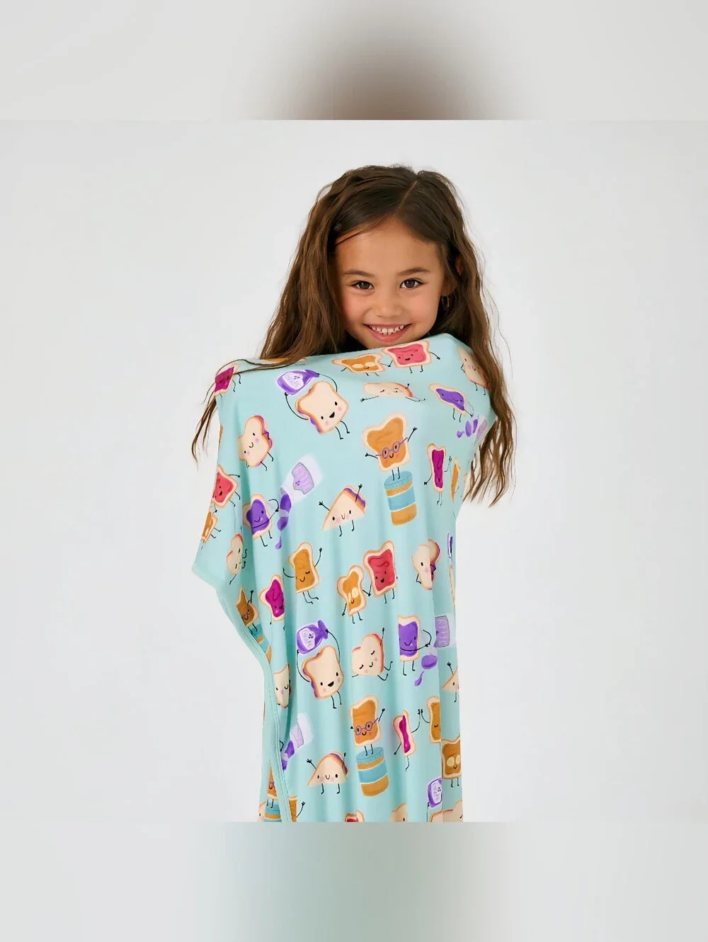 NIB HTF Little Sleepies Lunch Buddies Large Cloud Blanket - Limited Edition PB&J